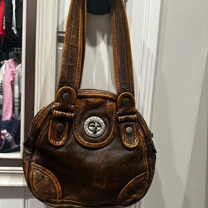 Marc Jacobs Dark Brown Leather Shoulder Bag vintage